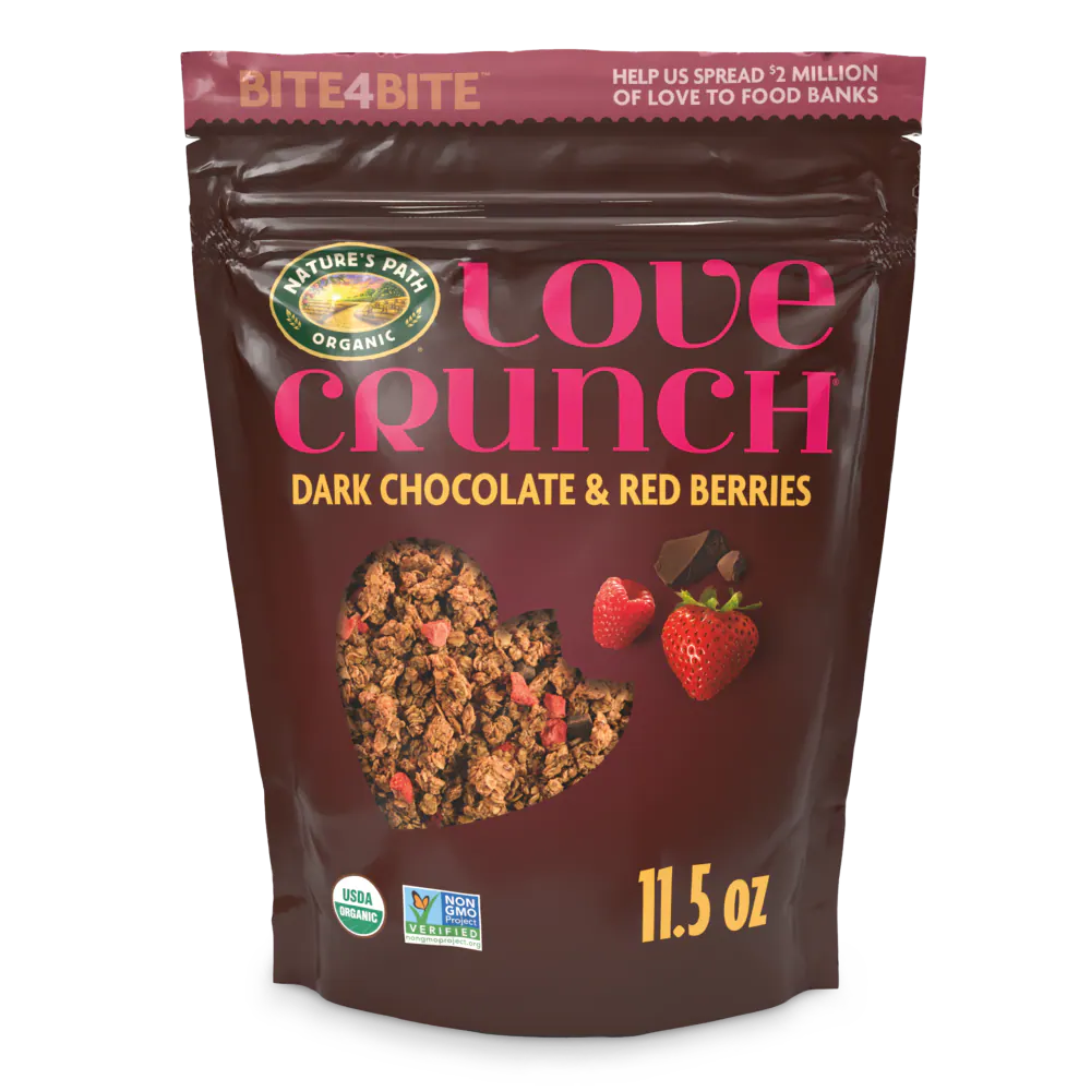 Nature's Path Love Crunch Dark Chocolate & Red Berries Granola 12 Oz