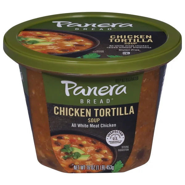 Panera Bread Ready-to-Heat Gluten Free Chicken Tortilla Soup Cup 16 Oz