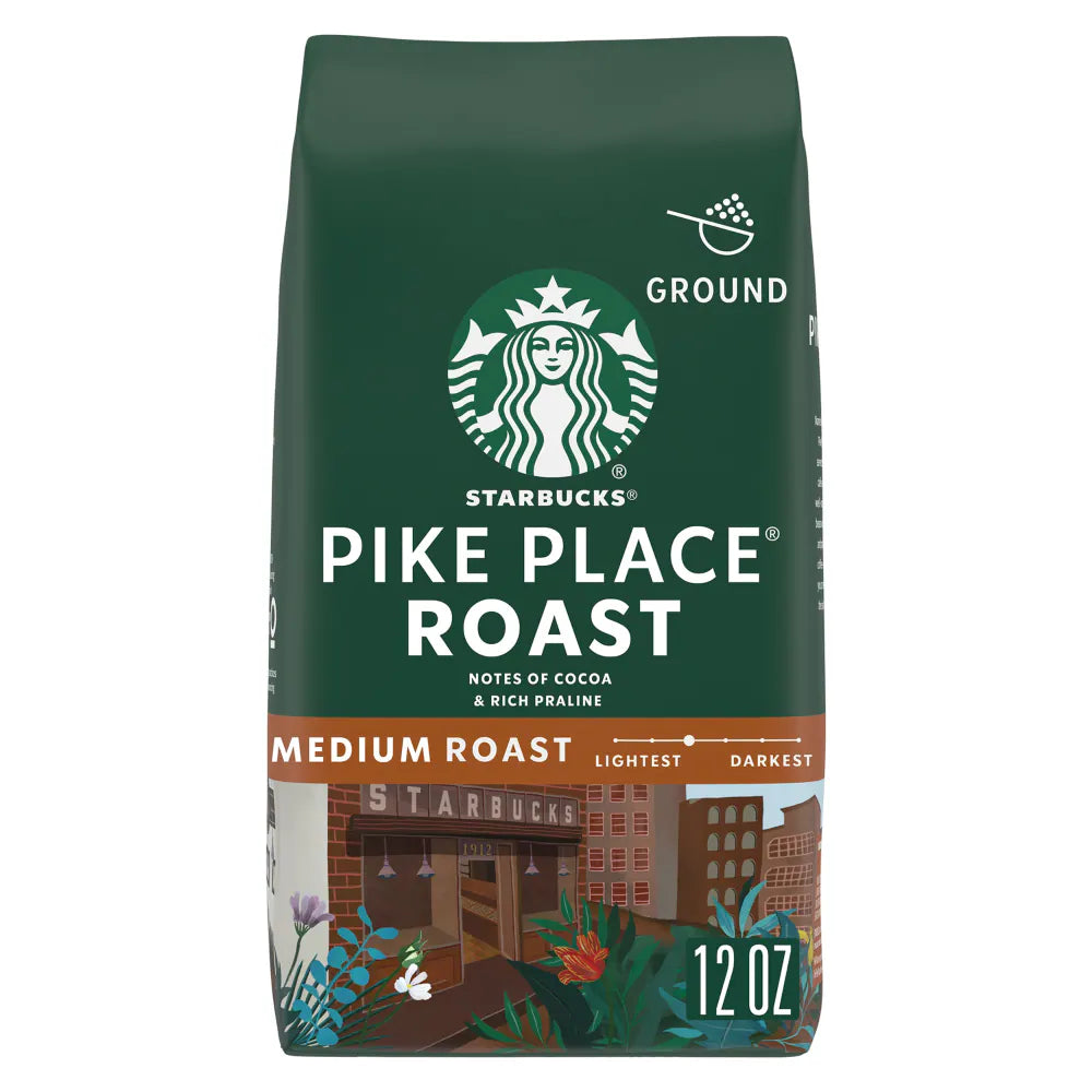 Starbucks House Blend Medium Roast Hot or Iced Ground Coffee 12 Oz