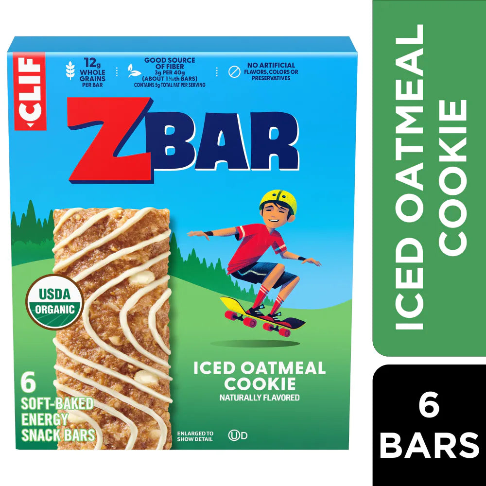 Zbar Chocolate Chip Organic Soft-Baked Energy Snack Granola Bars 6 Ct
