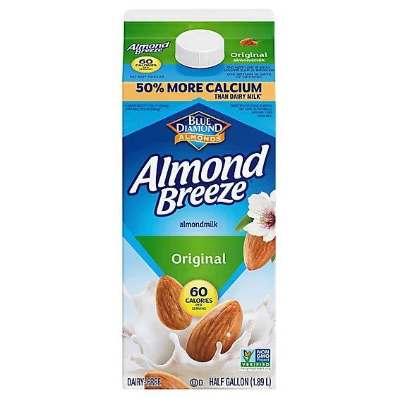 Almond Breeze® Dairy Free Original Almond Milk Half Gallon