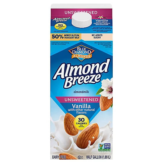 Almond Breeze® Dairy Free Original Almond Milk Half Gallon