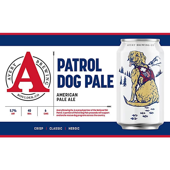Avery Brewing Patrol Dog Beer In Cans - 6 Pack