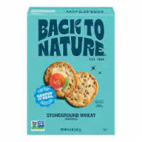Back to Nature Stoneground Wheat Crackers 5 Oz