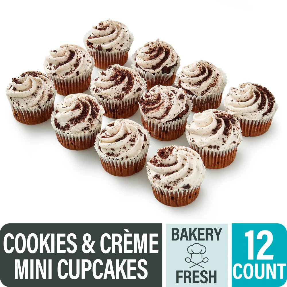 Bakery Fresh Mini Chocolate Cupcakes 12 Ct