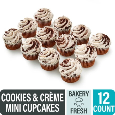 Bakery Fresh Mini Chocolate Cupcakes 12 Ct