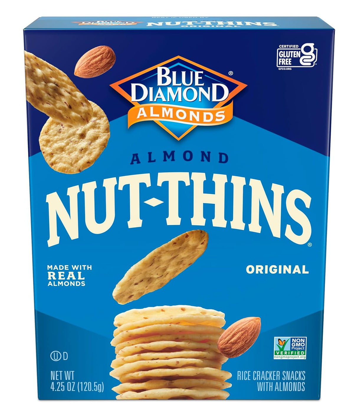 Blue Diamond® Nut-Thins® Original Almond Rice Crackers 4.25 Oz