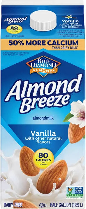 Almond Breeze® Dairy Free Original Almond Milk Half Gallon