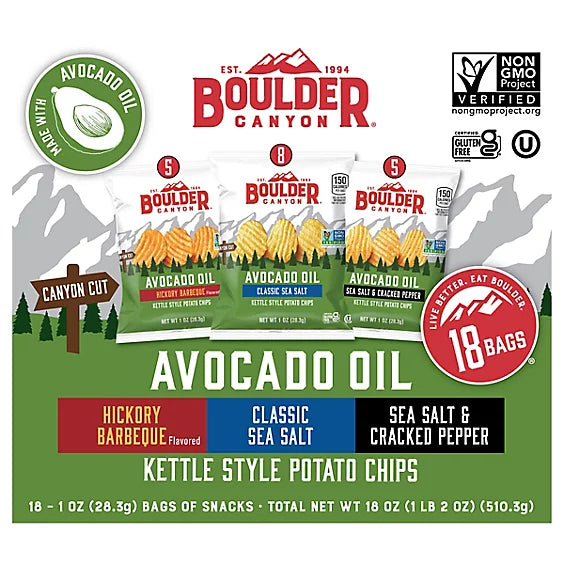 Boulder Canyon® Classic Sea Salt Kettle Potato Chips 10.5 Oz