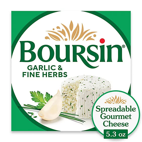 Boursin Garlic & Fine Herbs Gourmet Cheese 5.3 Oz