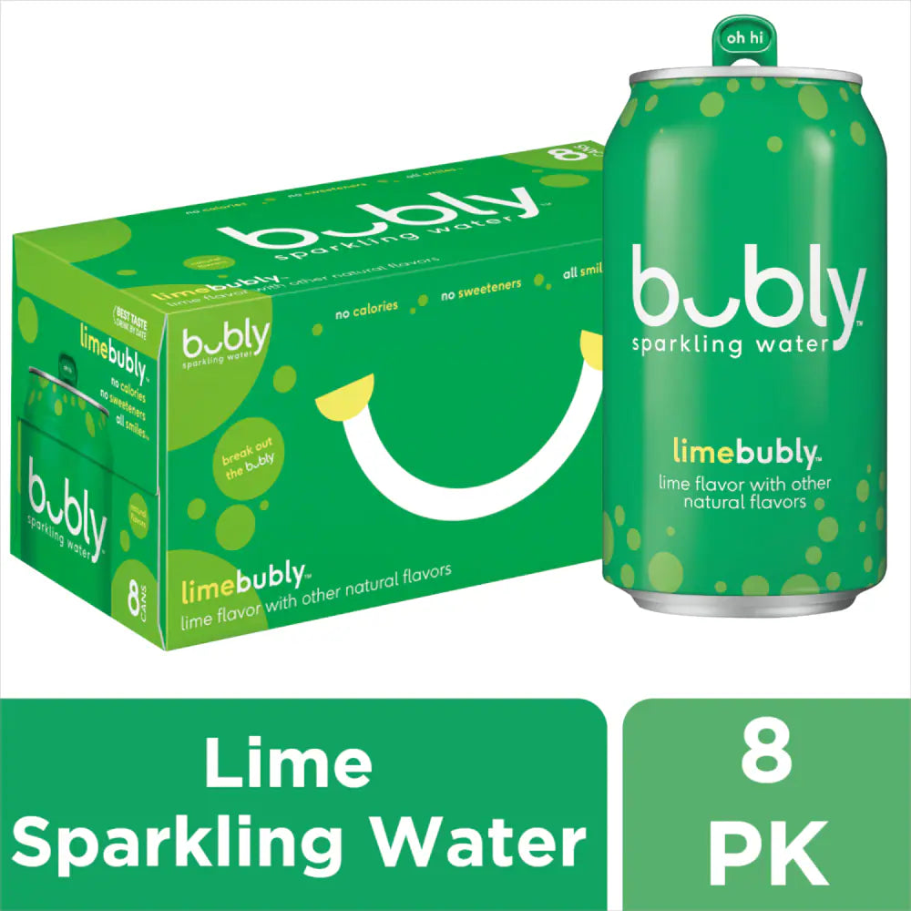 Bubly™ Grapefruit Flavored Sparkling Water Cans 8 Pk
