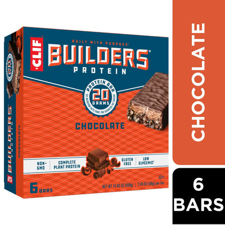 CLIF BUILDERS Chocolatey Peanut Butter 20g Protein Bars