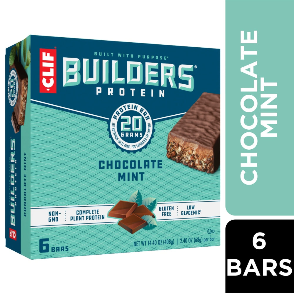 CLIF BUILDERS Chocolatey Peanut Butter 20g Protein Bars