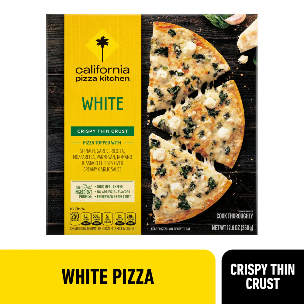California Pizza Kitchen Four Cheese Pizza with Crispy Thin Crust