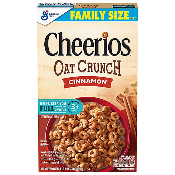 General Mills Multi Grain Cheerios Cereal and Protein Flavors
