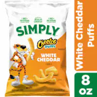 Cheetos® Simply White Cheddar Puffs Chips 8 Oz.
