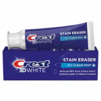 Crest 3D White Stain Eraser Teeth Whitening Toothpaste, Icy Clean Min