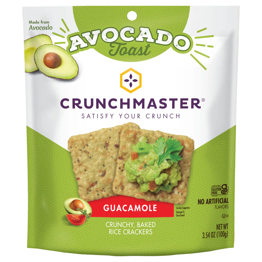 Crunchmaster® Avocado Toast Guacamole Rice Crackers 4 Oz