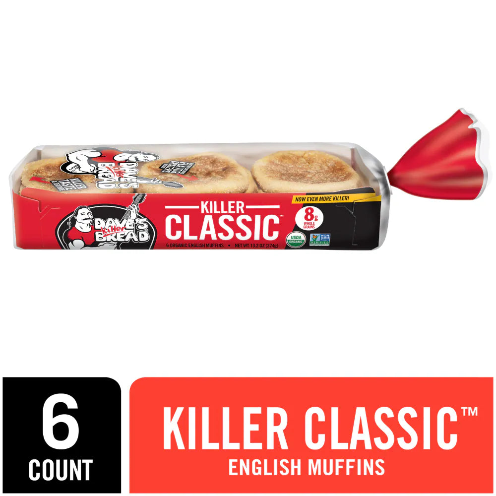 Dave's Killer Bread Killer Classic English Muffins Organic English Muffins
