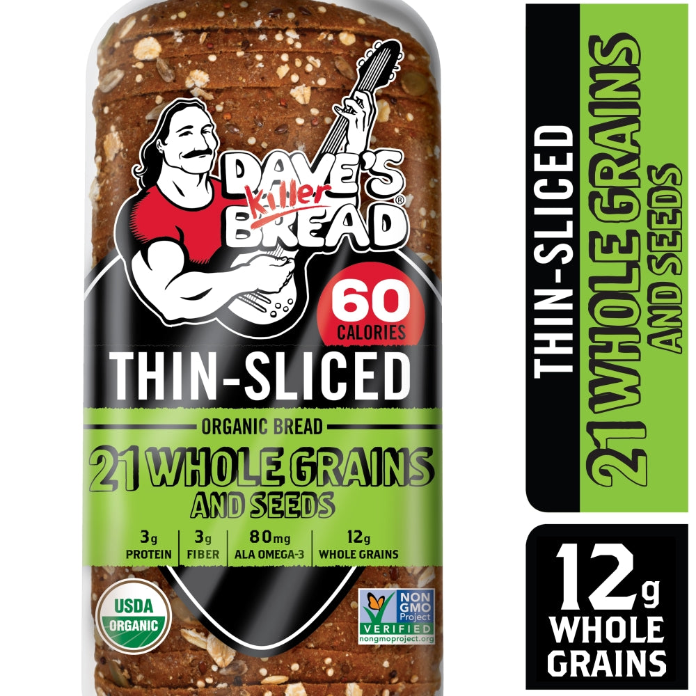 Dave's Killer Bread 21 Whole Grains and Seeds Thin-Sliced Organic Bread