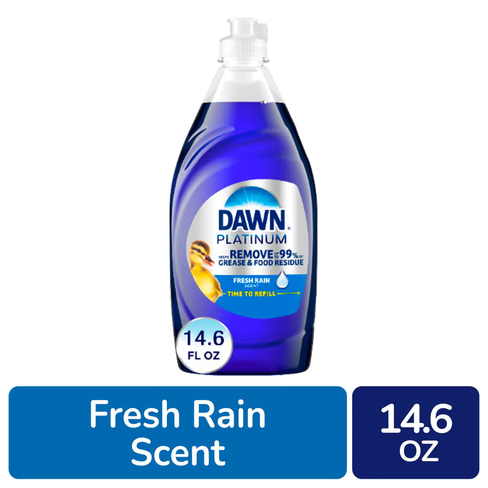 Dawn Platinum Fresh Rain Scent Liquid Dish Soap