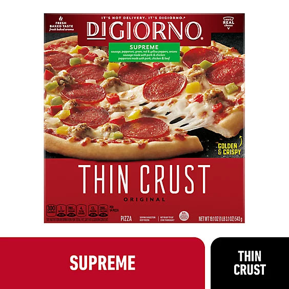 DIGIORNO Classic Thin Crust Pepperoni Pizza