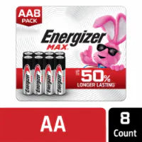 Energizer MAX AA Batteries , Double A Alkaline Batteries 8ct