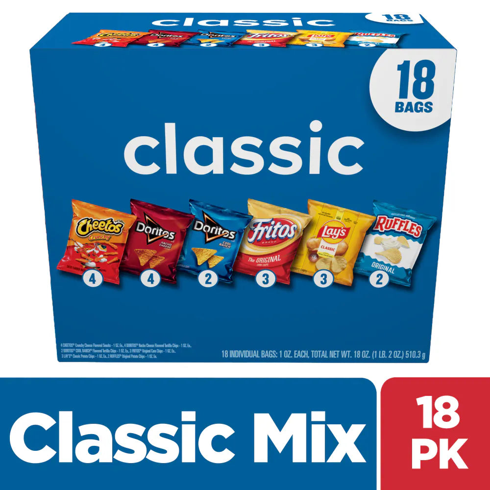 Frito-Lay® Classic Mix Chips Variety Pack 18 Ct