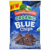 Garden of Eatin'® Organic Tortilla Blue Corn Non-Salted Chips 14 Oz