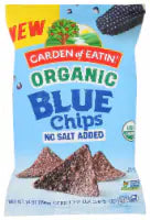 Garden of Eatin'® Organic Tortilla Blue Corn Non-Salted Chips 14 Oz