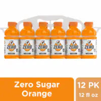 Gatorade Zero Orange 12 Fl Oz, 12 Count (Mountain Size)