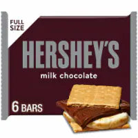 HERSHEY'S Milk Chocolate S'mores Candy Bars 6 Ct