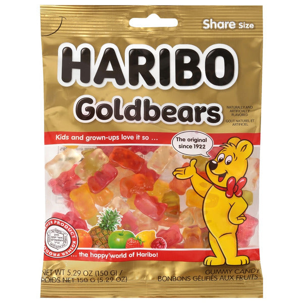 Haribo Gold Bears Gummy Candy Bag 5 Oz