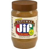 Jif Creamy Natural Peanut Butter