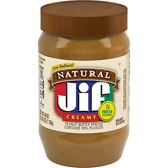 Jif Creamy Natural Peanut Butter