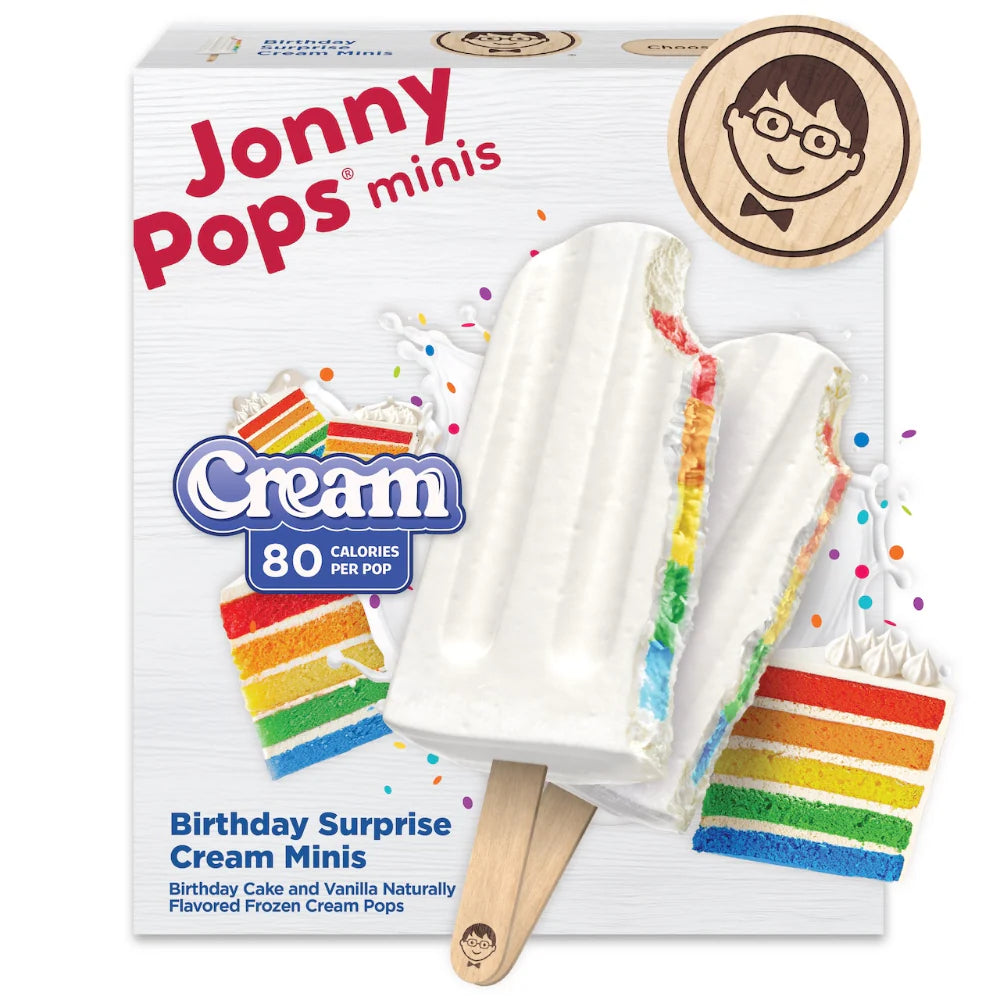 JonnyPops® Organic Rainbow Fruit Stacks Frozen Pops 8pk
