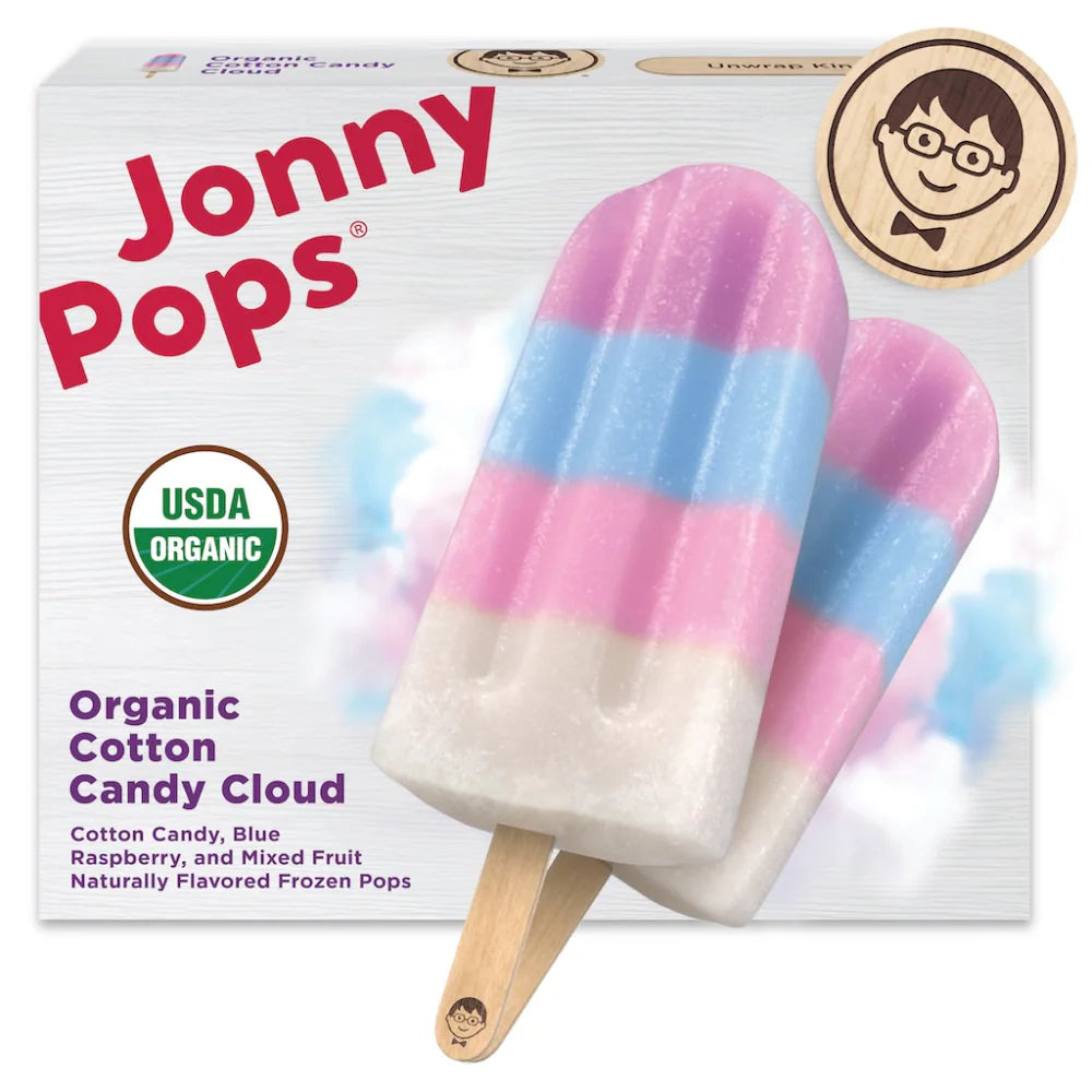 JonnyPops® Organic Rainbow Fruit Stacks Frozen Pops 8pk