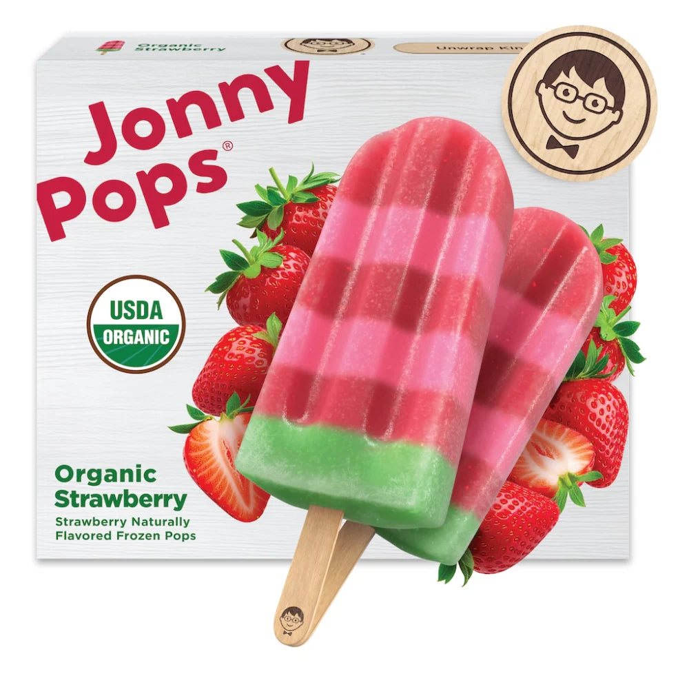 JonnyPops® Organic Rainbow Fruit Stacks Frozen Pops 8pk