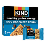 KIND Dark Chocolate Chunk Healthy Grains Energy Bars 5 Ct