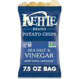 Kettle Brand Sea Salt and Vinegar Kettle Potato Chips 7.5 oz Bag