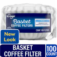 Kroger® White Basket Coffee Filters 100ct.