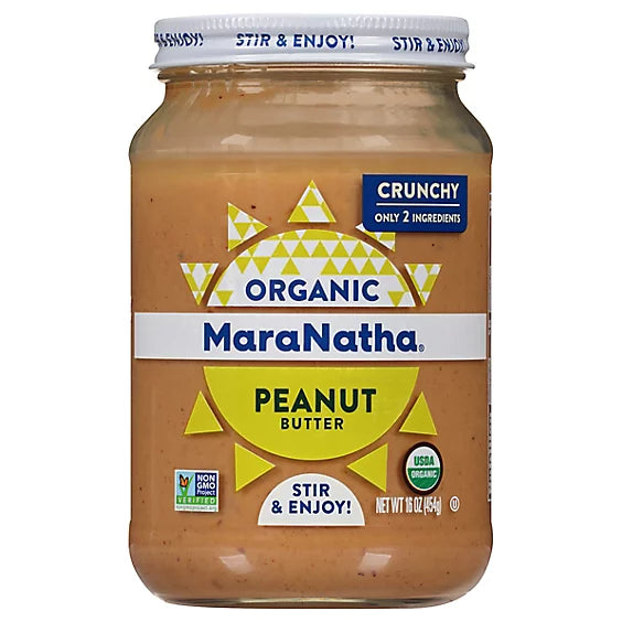 MaraNatha® Organic No Sugar or Salt Added Creamy Peanut Butter Spread