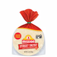 Mission Street Taco Size White Corn Tortillas 25 Ct