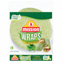 Mission Wraps Garden Spinach 6 Ct