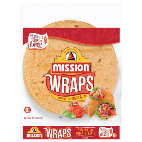 Mission Wraps Garden Spinach 6 Ct