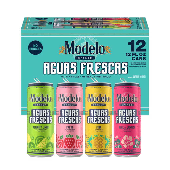 Modelo Spiked Aguas Frescas Variety Pack Flavored Malt Beverage 12 Pk