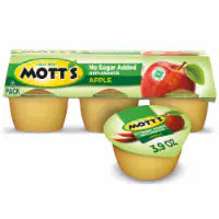 Mott's No Sugar Added Applesauce Cups 6 Ct