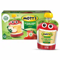 Mott's No Sugar Added Applesauce Pouches 12 Ct