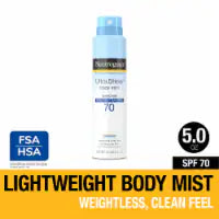 Neutrogena Ultra Sheer Sunscreen Spray, Lightweight, SPF 70