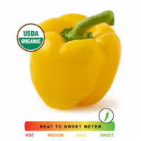Organic Fresh Yellow Bell Pepper
